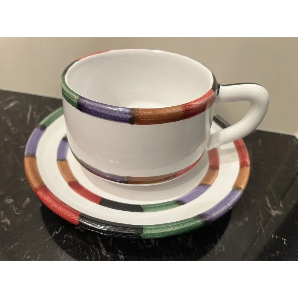 Deruta Pottery saucer saucers